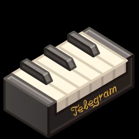 Grand Piano — Artisan Bricks Telegram gift model
