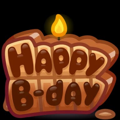 Choco Wax — B-Day Candles Telegram gift model