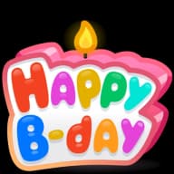 Glittery Day — B-Day Candles