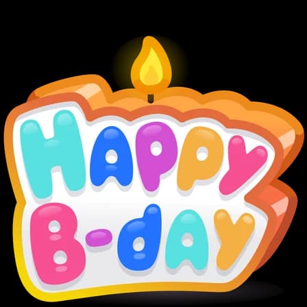 Orange Mood — B-Day Candles Telegram gift model