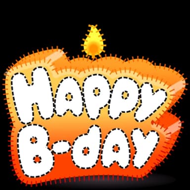 Pop Art — B-Day Candles Telegram gift model