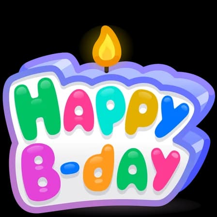 Shine Bright — B-Day Candles Telegram gift model