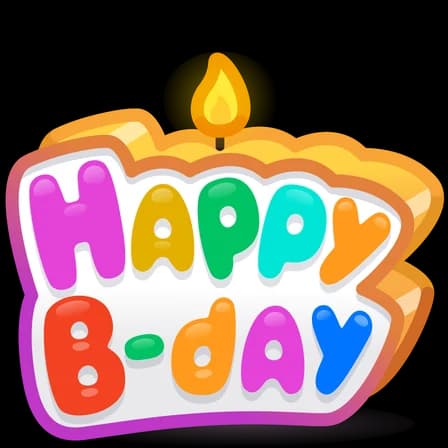 Sugar Party — B-Day Candles Telegram gift model