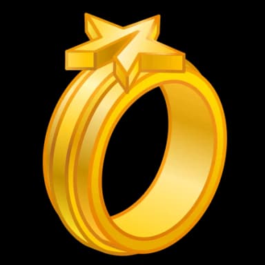Golden Star — Bonded Rings Telegram gift model