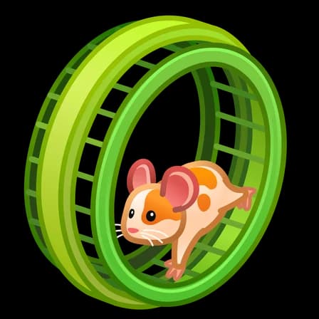 Hamster Wheel — Bonded Rings Telegram gift model