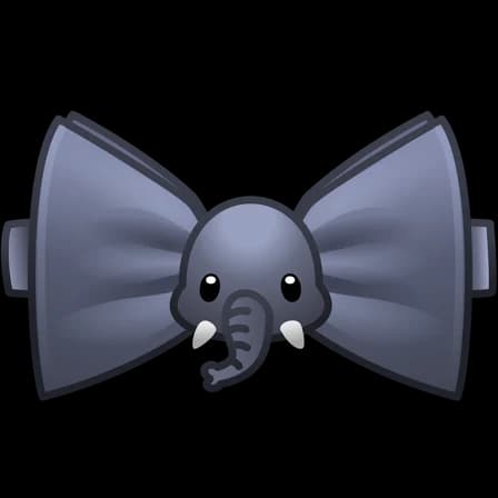 Elephant — Bow Ties Telegram gift model