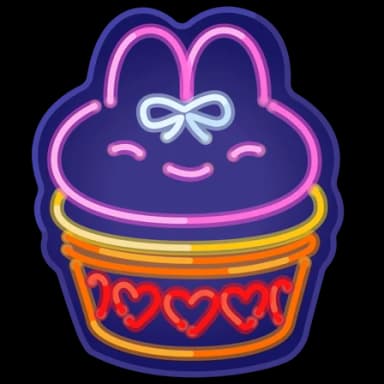 Neon Sign — Bunny Muffins Telegram gift model