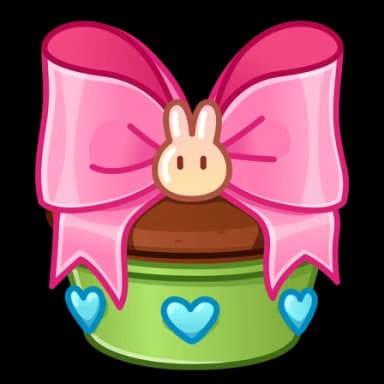 Pink Bow — Bunny Muffins Telegram gift model