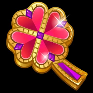 Crystal Hearts — Clover Pins Telegram gift model
