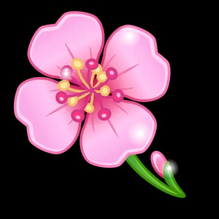 Sakura — Clover Pins Telegram gift model