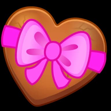 Caramel Bow — Cookie Hearts Telegram gift model