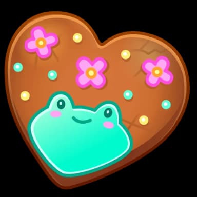 Kawaii Frog — Cookie Hearts Telegram gift model