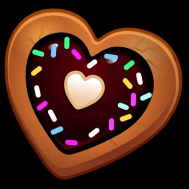 Liquorice — Cookie Hearts Telegram gift model