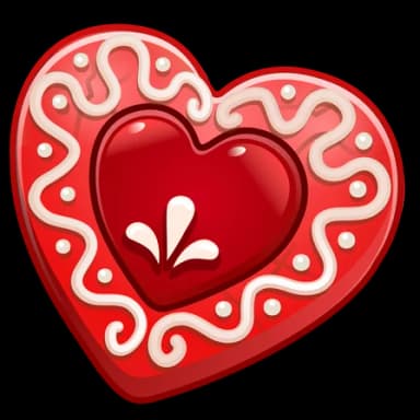 Rubycake — Cookie Hearts Telegram gift model