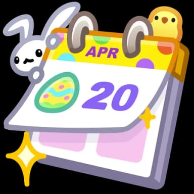 April — Desk Calendars Telegram gift model