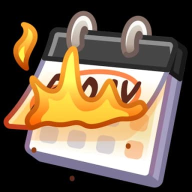 Burning Time — Desk Calendars Telegram gift model