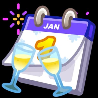 January — Desk Calendars Telegram gift model