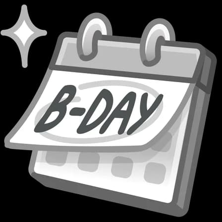 Monochrome — Desk Calendars Telegram gift model