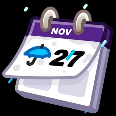 November — Desk Calendars Telegram gift model