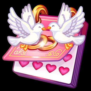 Wedding — Desk Calendars Telegram gift model