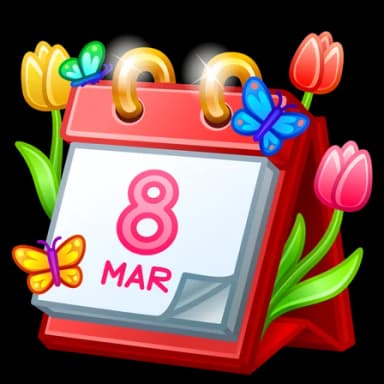 Women’s Day — Desk Calendars Telegram gift model