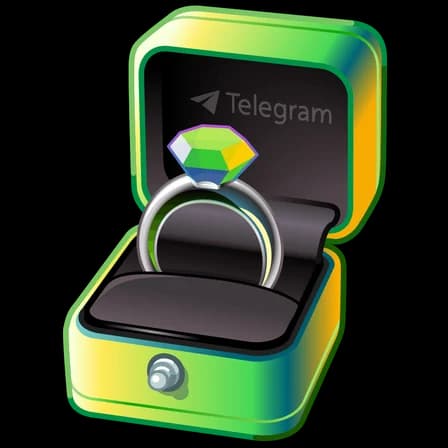 Acid Green — Diamond Rings Telegram gift model