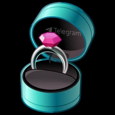 Bondi Blue — Diamond Rings Telegram gift model