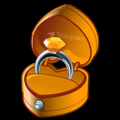 Bronze Heart — Diamond Rings Telegram gift model