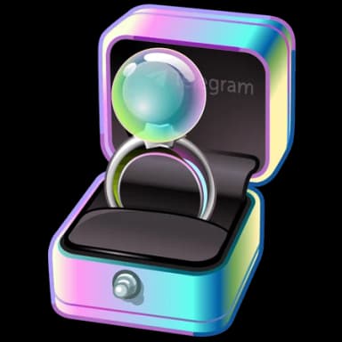 Bubble Burst — Diamond Rings Telegram gift model
