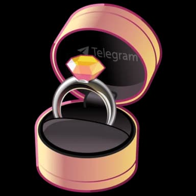 Champagne — Diamond Rings Telegram gift model
