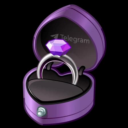 Dark Orchid — Diamond Rings Telegram gift model