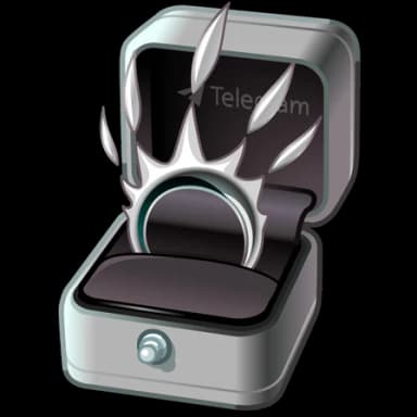 Iron Feather — Diamond Rings Telegram gift model