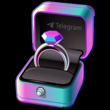Neon Chrome — Diamond Rings Telegram gift model