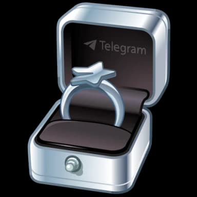Silver Star — Diamond Rings Telegram gift model