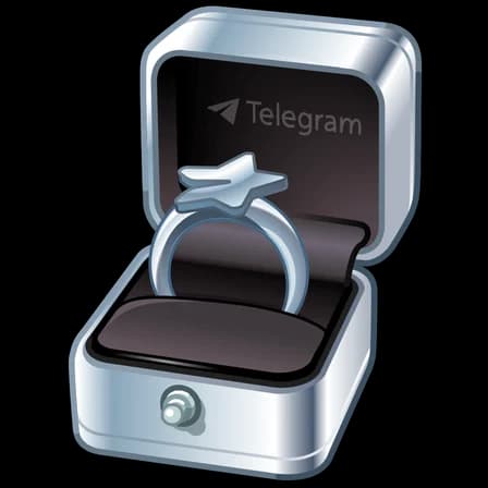Silver Star — Diamond Rings Telegram gift model