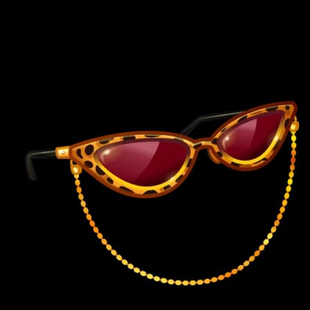 Leopard Glam — Durov’s Glasses Telegram gift model