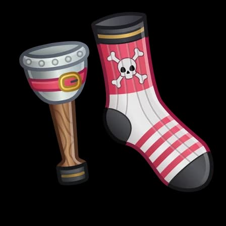 Peg Leg — Fresh Socks Telegram gift model