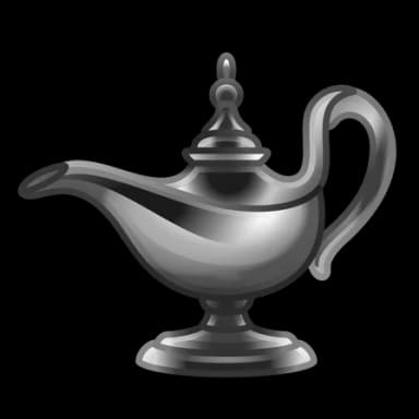 Dark Silver — Genie Lamps Telegram gift model