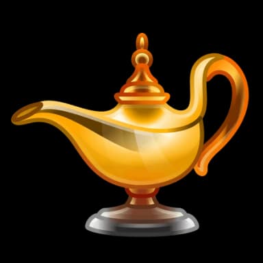Golden Flame — Genie Lamps Telegram gift model