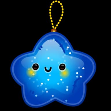 Cosmic Blue — Hanging Stars Telegram gift model