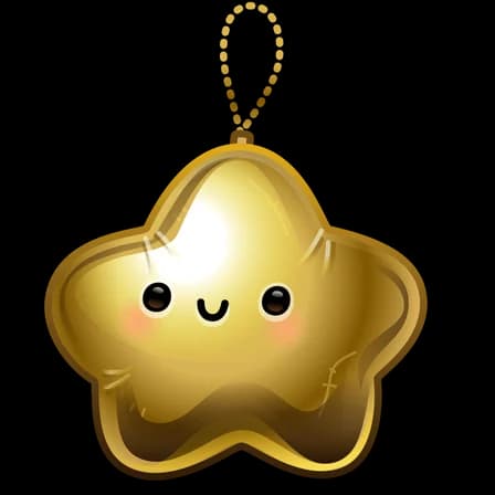 Gold Star — Hanging Stars Telegram gift model