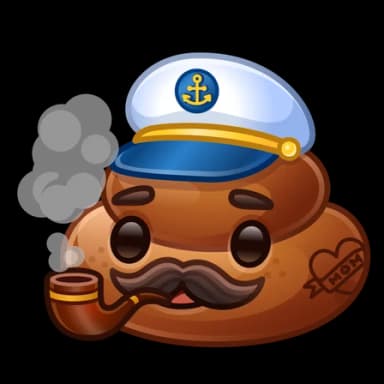 Captain Flush — Happy Brownies Telegram gift model