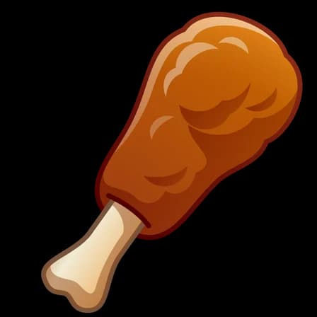 Fried Chicken — Ice Cream Telegram gift model