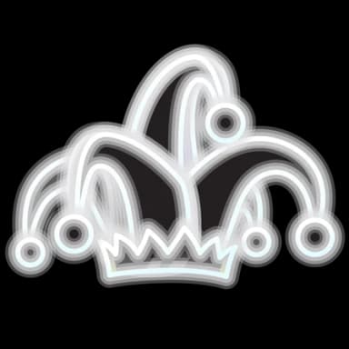 Neon White — Jester Hats Telegram gift model