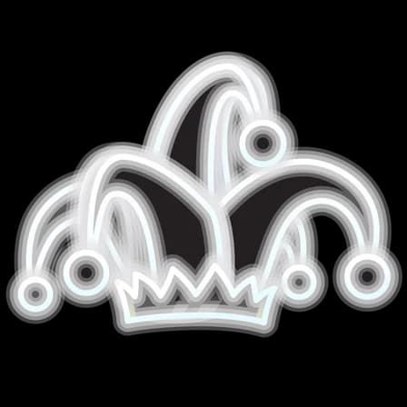 Neon White — Jester Hats Telegram gift model