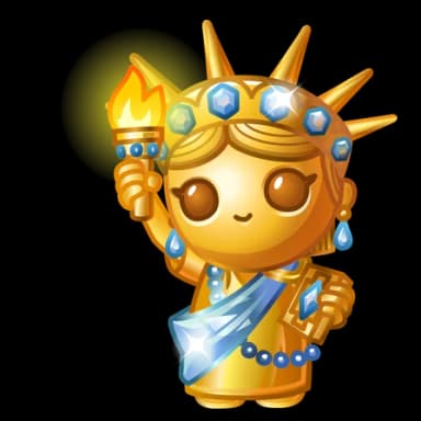 Golden Torch — Liberty Figures Telegram gift model