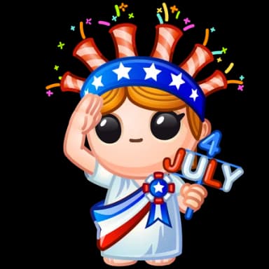 Independence — Liberty Figures Telegram gift model
