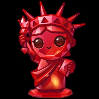 Ruby Flame — Liberty Figures Telegram gift model