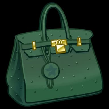 Studded Green — Loot Bags Telegram gift model