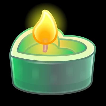 Celadon — Love Candles Telegram gift model
